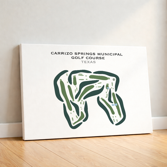 Carrizo Springs Municipal Golf Course, Texas - Printed Golf Courses
