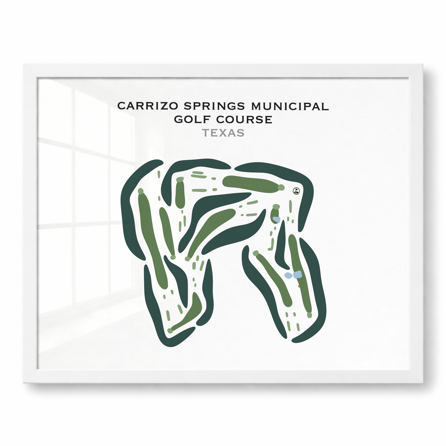 Carrizo Springs Municipal Golf Course, Texas - Printed Golf Courses