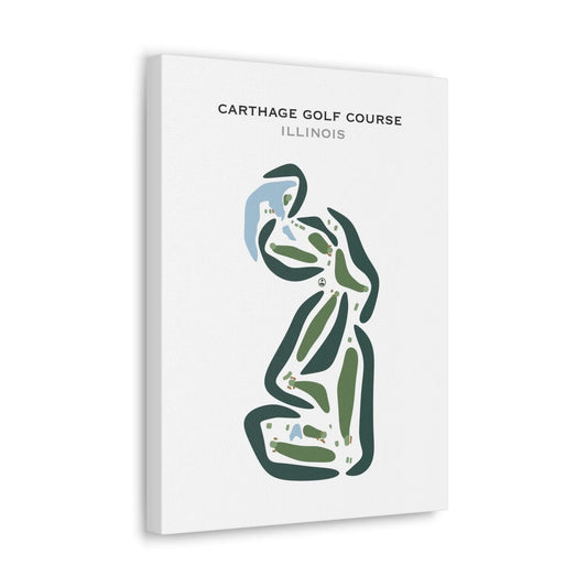 Carthage Golf Course, Illinois - Printed Golf Courses