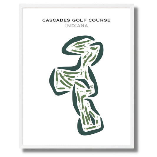 Cascades Golf Course, Indiana - Printed Golf Courses