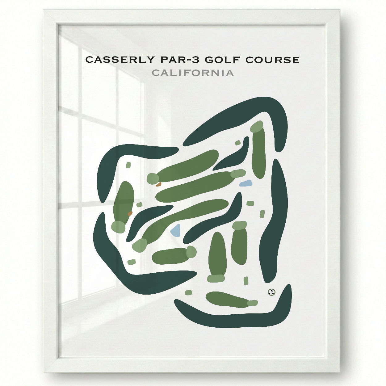 Casserly Par-3 Golf Course, California - Printed Golf Courses