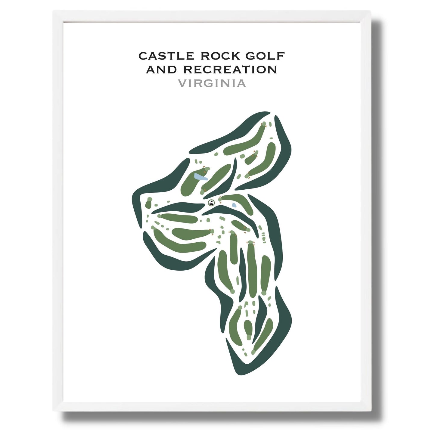 Castle Rock Golf & Recreation, Virginia - Printed Golf Courses