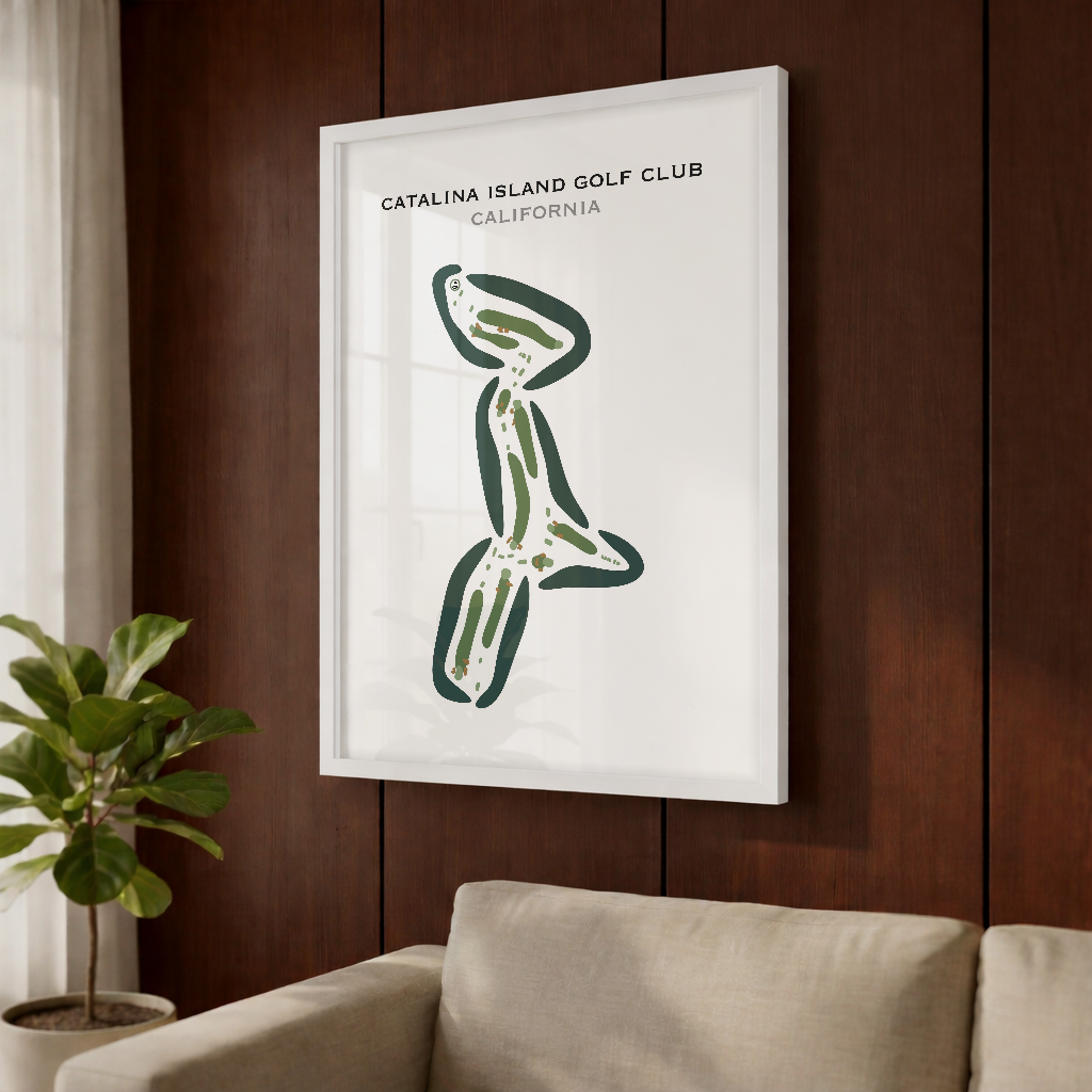 Catalina Island Golf Club, California - Printed Golf Courses
