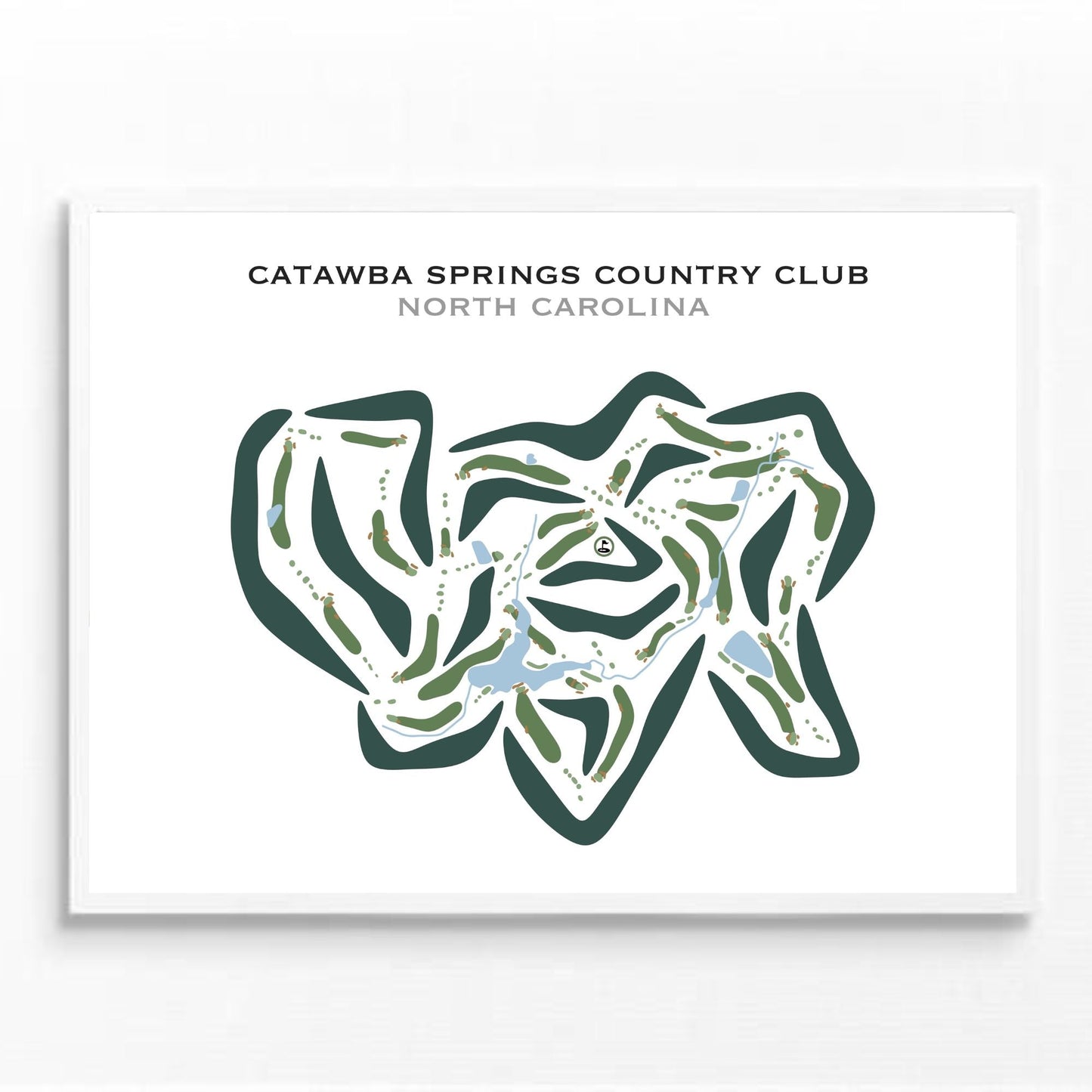 Catawba Springs Country Club, North Carolina - Printed Golf Courses