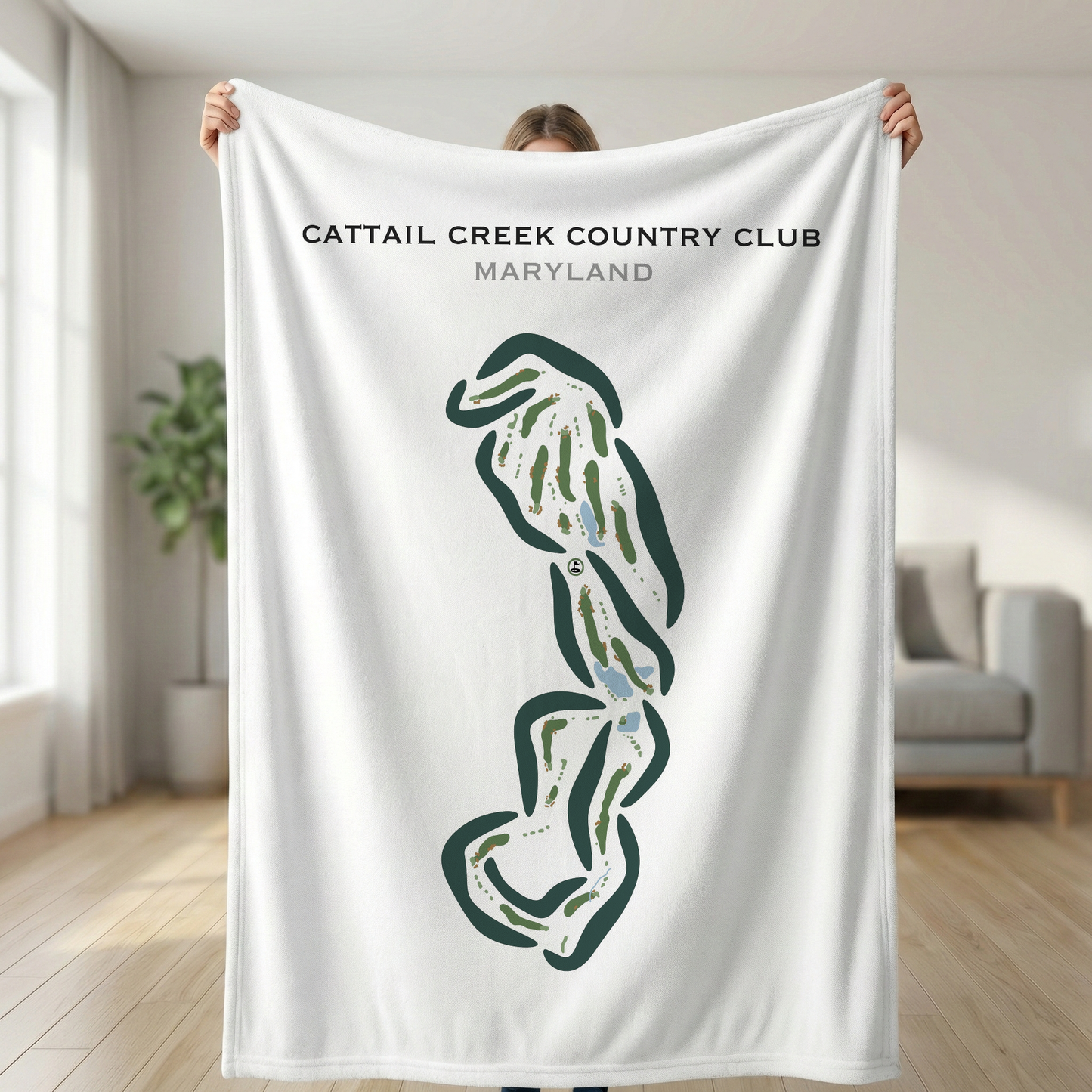 Cattail Creek Country Club, Maryland - Printed Golf Courses