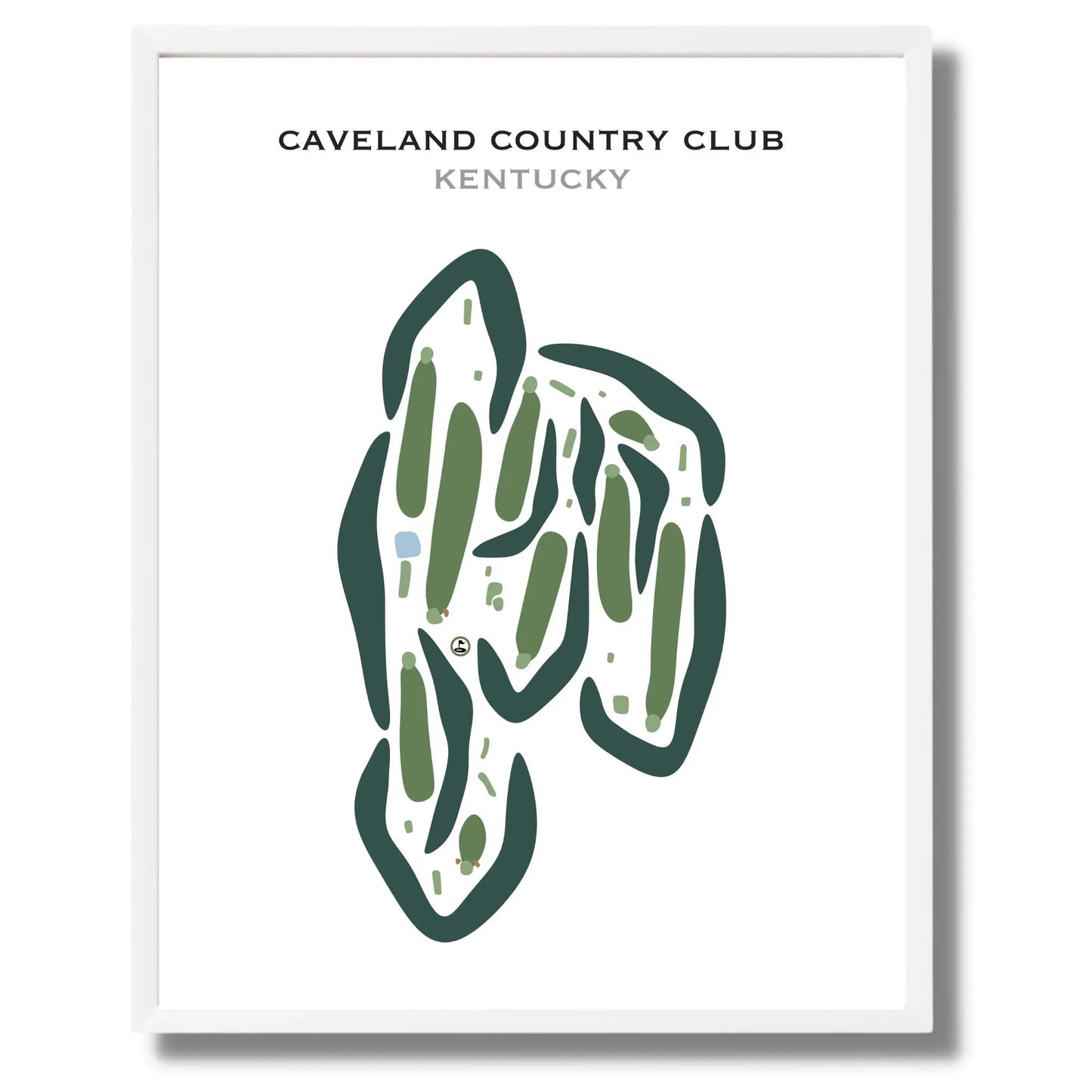 Caveland Country Club, Kentucky - Printed Golf Courses