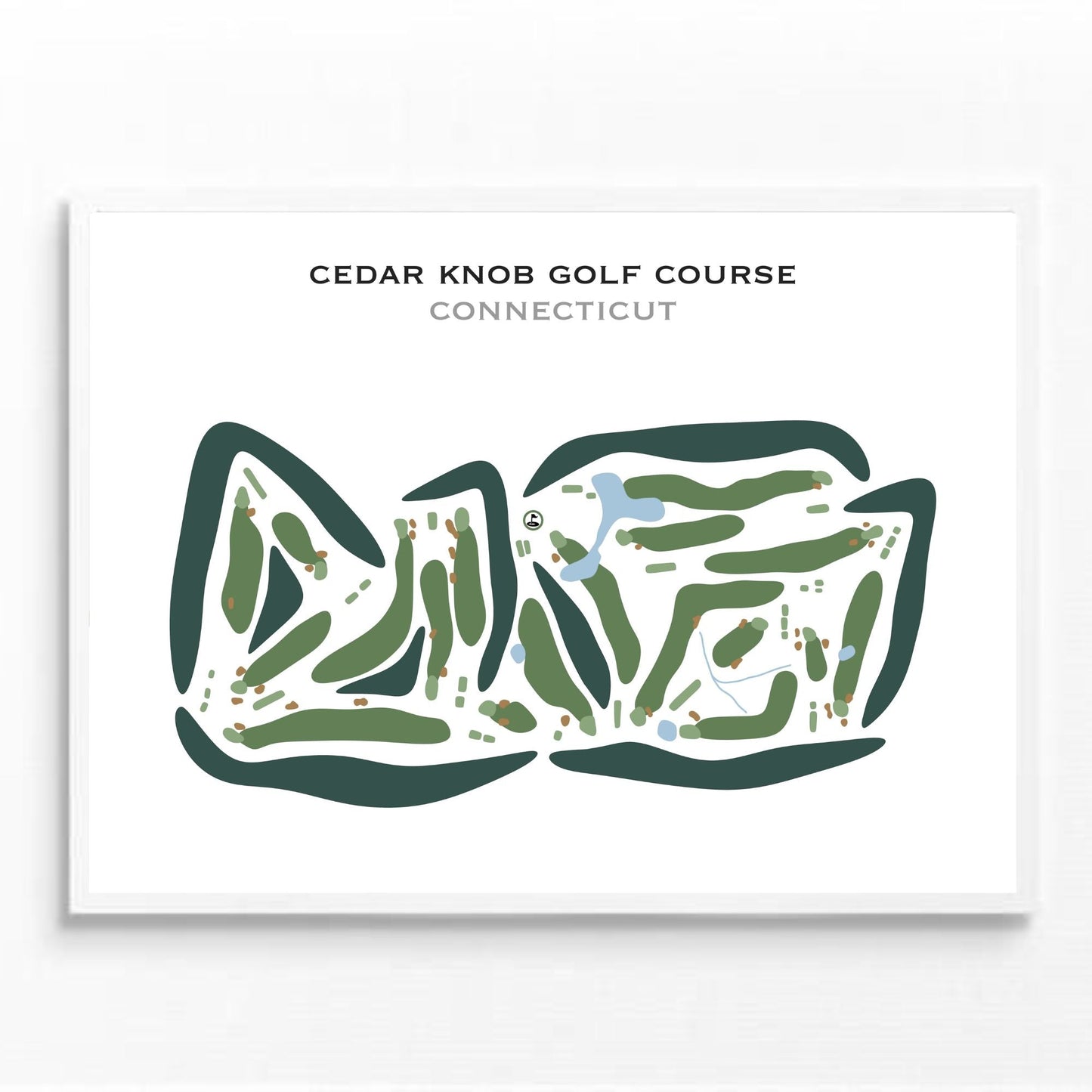 Cedar Knob Golf Course, Connecticut - Printed Golf Courses