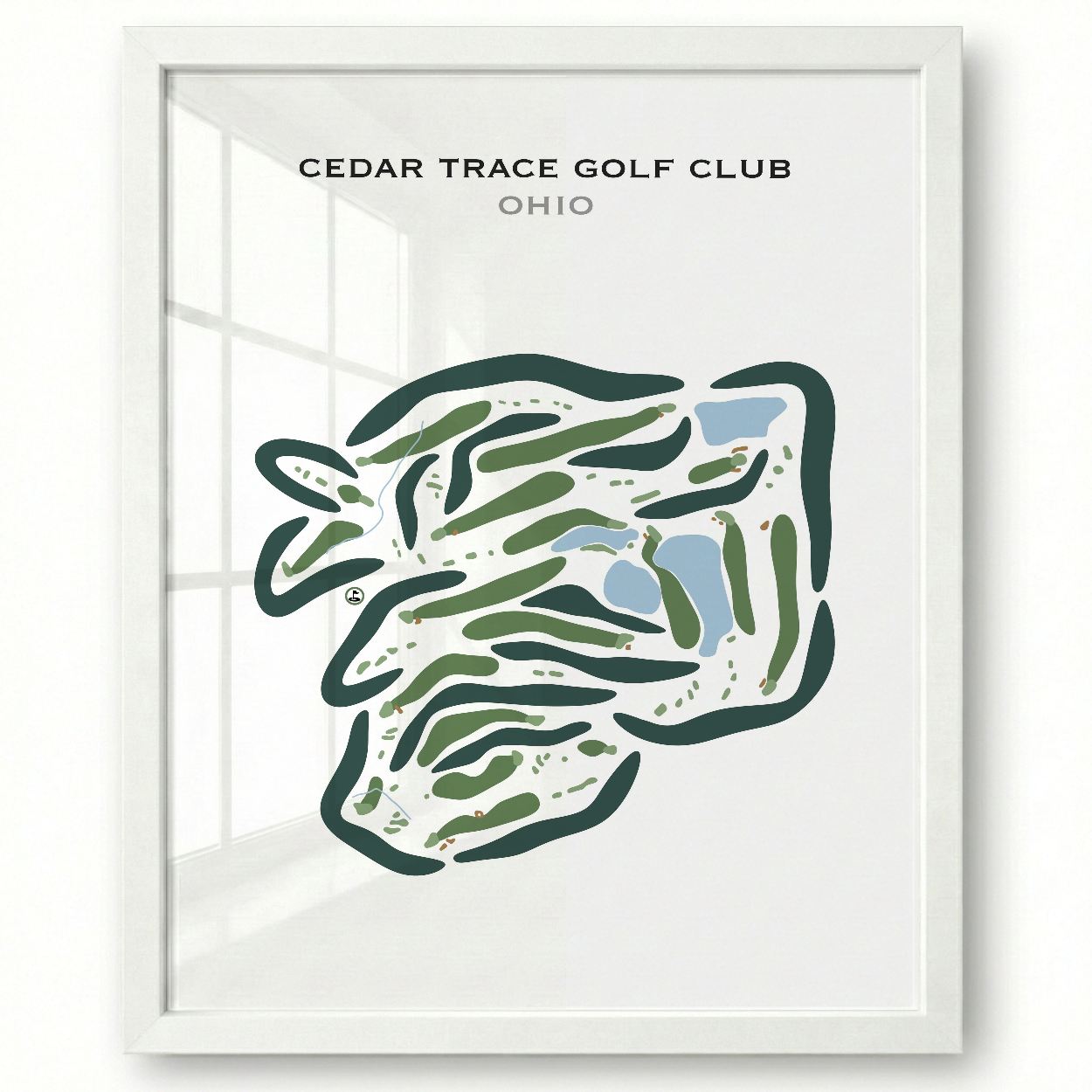 Cedar Trace Golf Club, Ohio - Printed Golf Courses