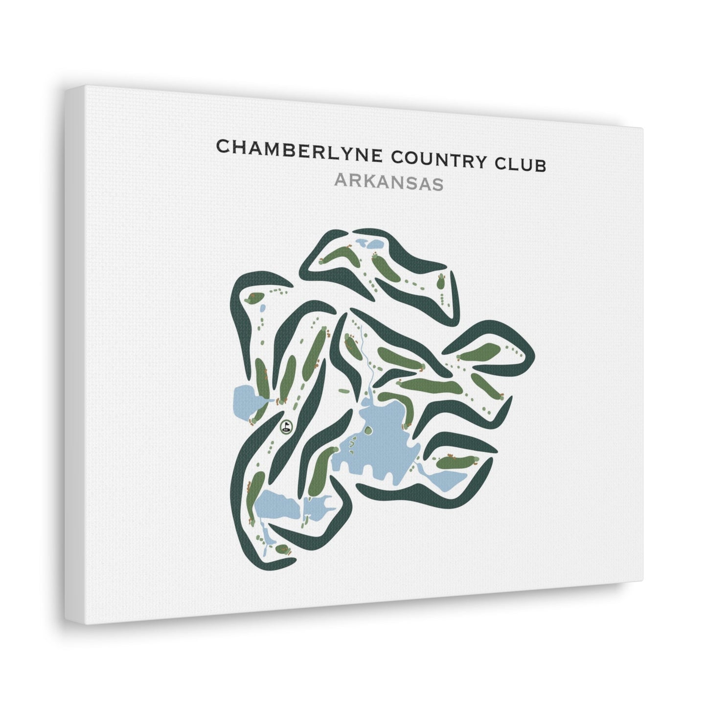 Chamberlyne Country Club, Arkansas - Printed Golf Courses