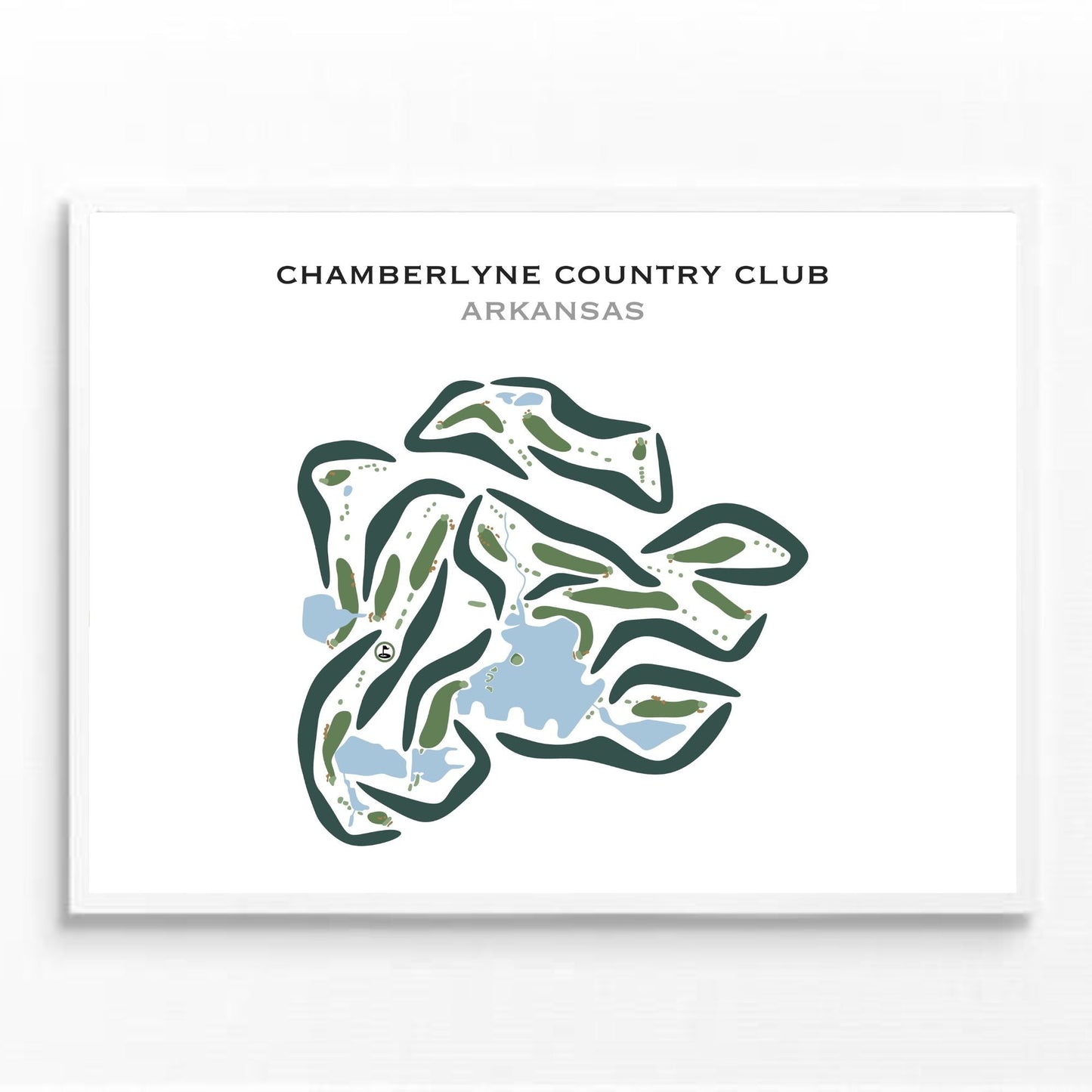 Chamberlyne Country Club, Arkansas - Printed Golf Courses