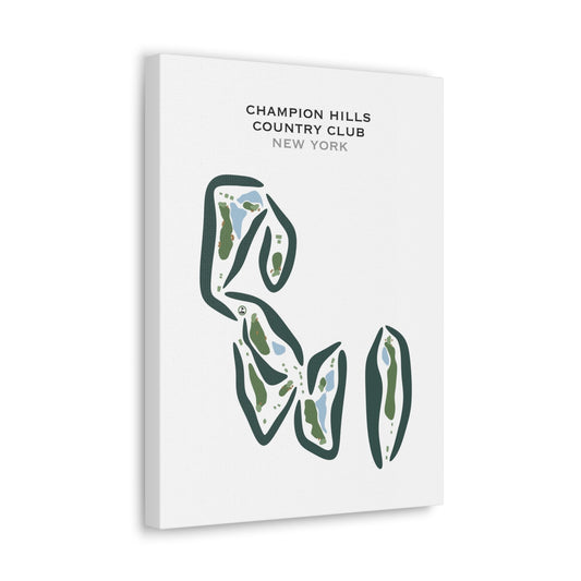Champion Hills Country Club, New York - Printed Golf Courses