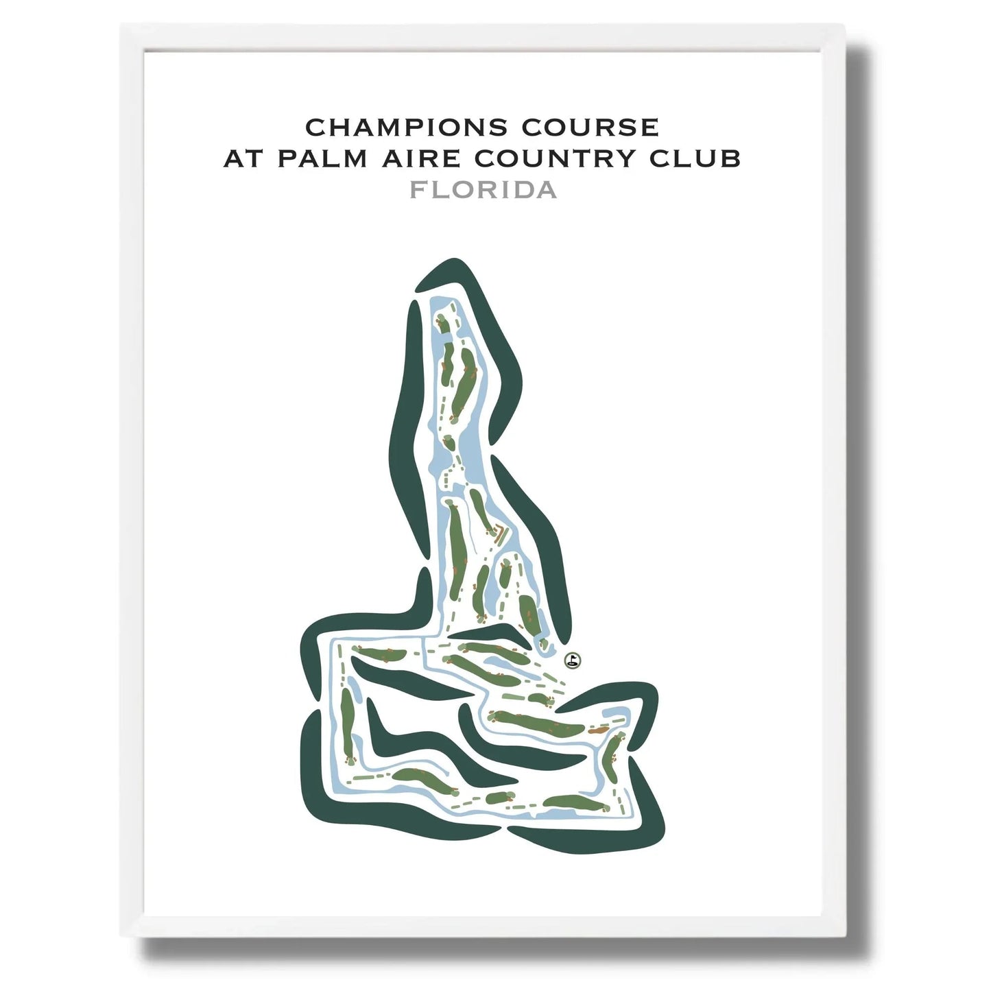 Champions Course at Palm Aire Country Club, Florida - Printed Golf Courses
