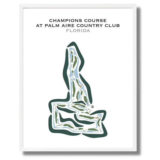 Champions Course at Palm Aire Country Club, Florida - Printed Golf Courses