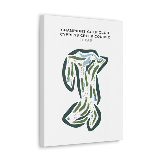 Champions Golf Club - Cypress Creek Course, Texas - Printed Golf Courses
