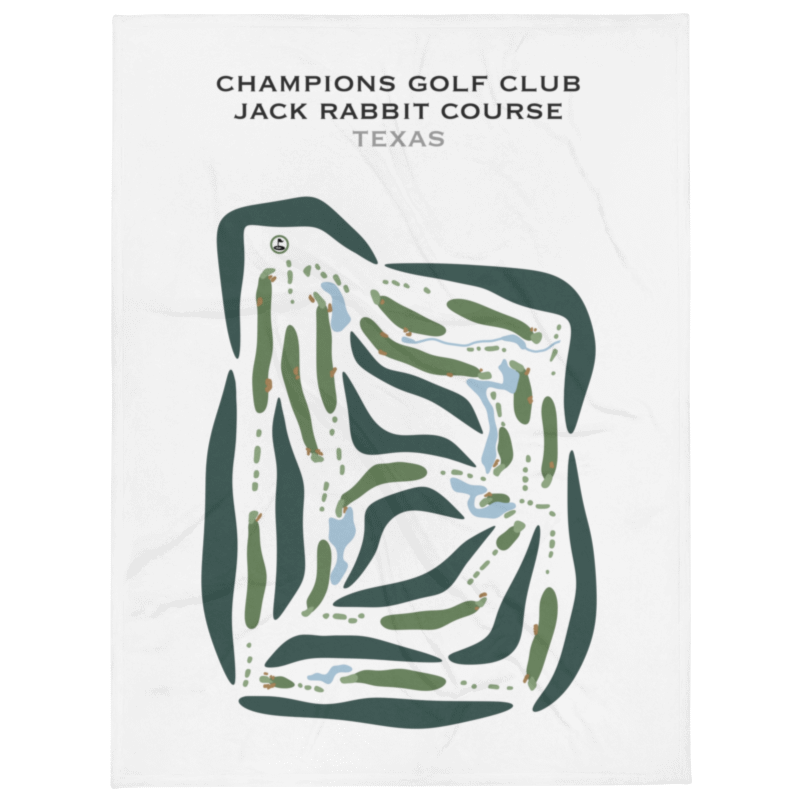 Champions Golf Club - Jack Rabbit Course, Texas - Printed Golf Courses