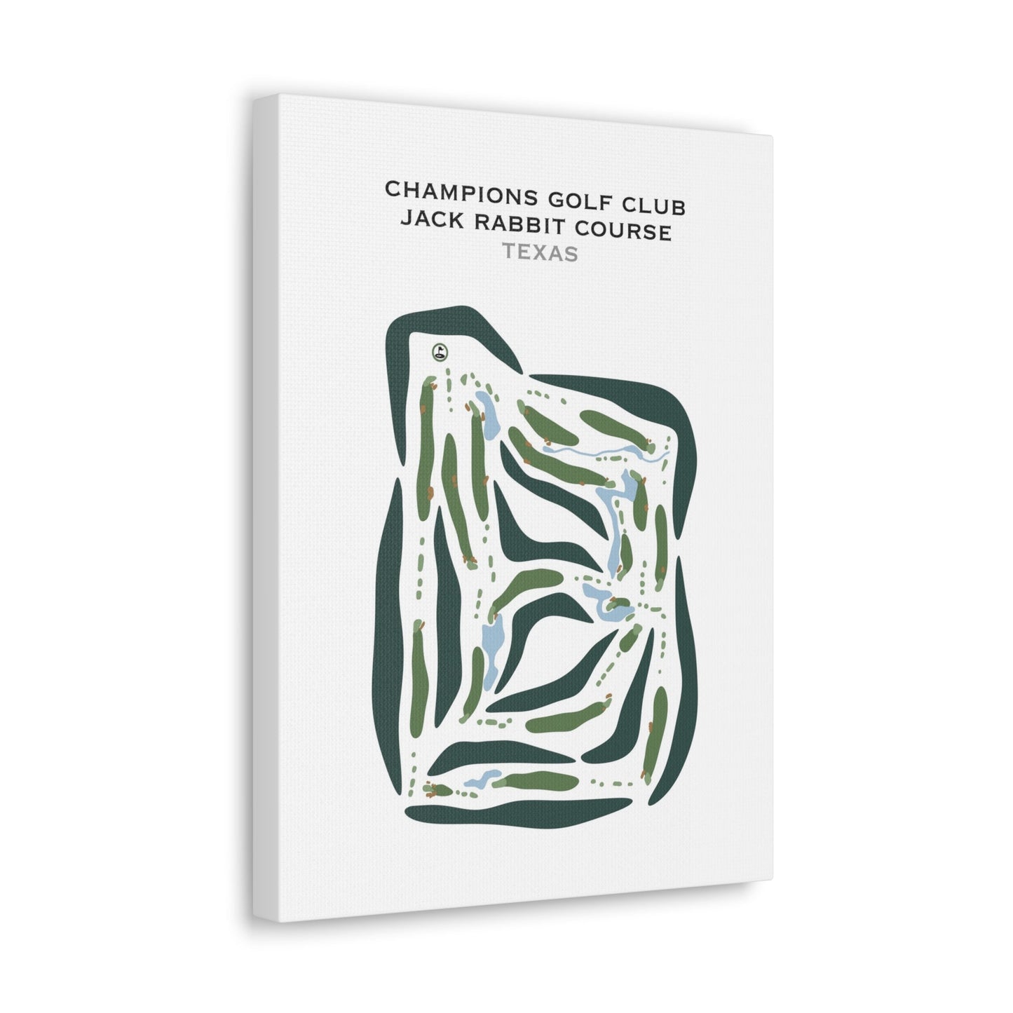 Champions Golf Club - Jack Rabbit Course, Texas - Printed Golf Courses