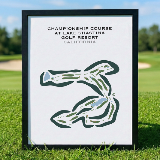 Championship Course at Lake Shastina Golf Resort, California - Printed Golf Courses