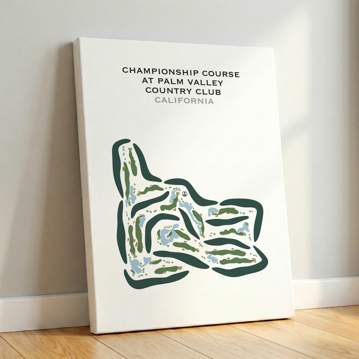 Championship Course at Palm Valley Country Club, California - Printed Golf Courses