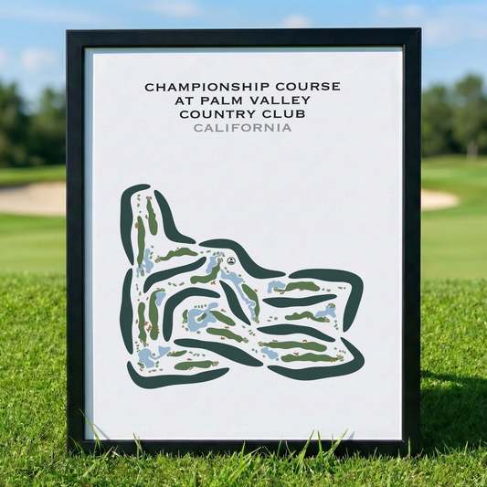 Championship Course at Palm Valley Country Club, California - Printed Golf Courses