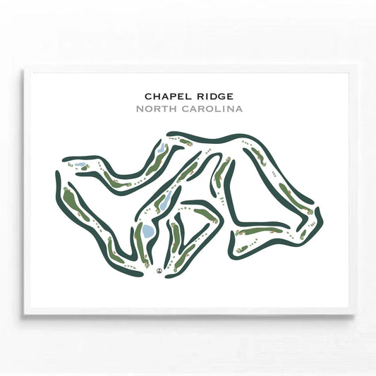 Chapel Ridge, North Carolina - Printed Golf Course