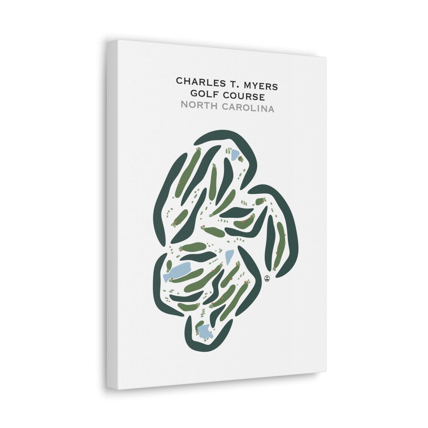Charles T Myers Golf Course, North Carolina - Printed Golf Courses