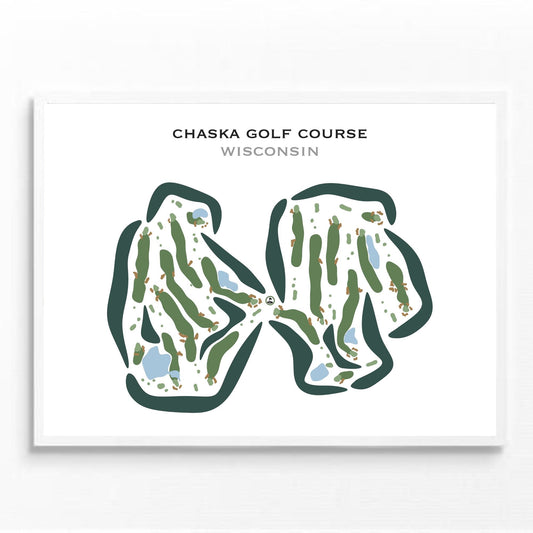 Chaska Golf Course, Wisconsin - Printed Golf Courses