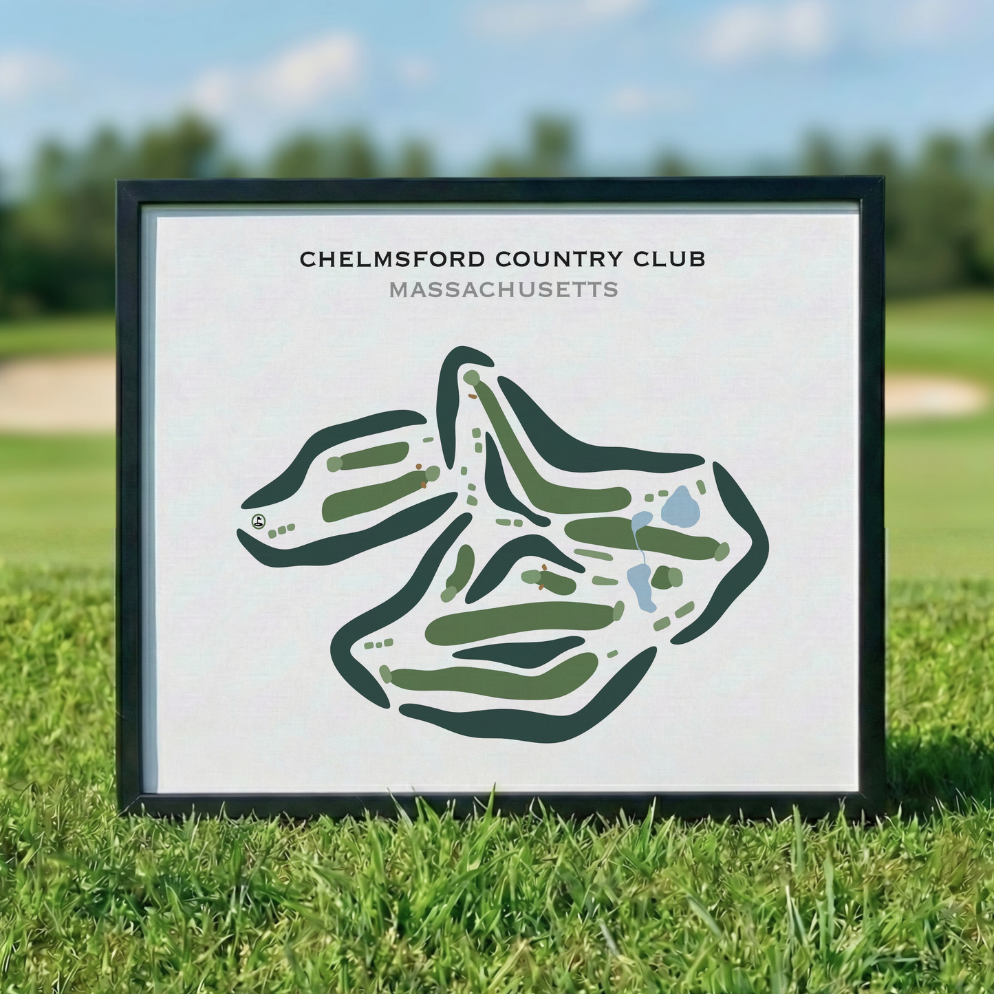 Chelmsford Country Club, Massachusetts - Printed Golf Courses
