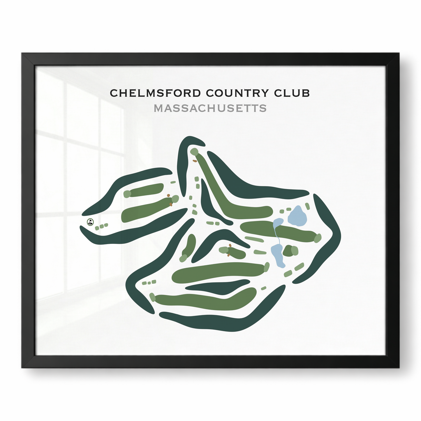 Chelmsford Country Club, Massachusetts - Printed Golf Courses