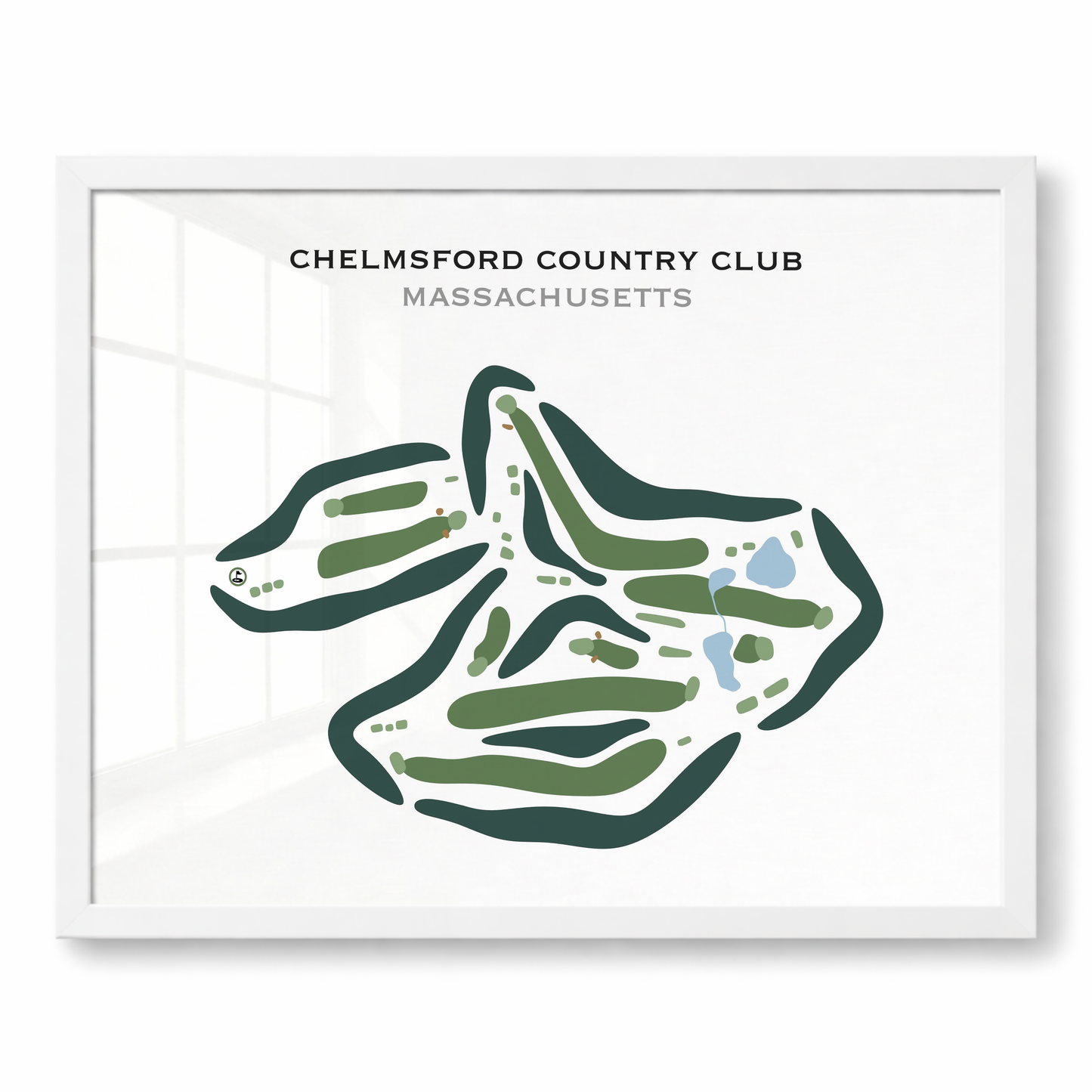 Chelmsford Country Club, Massachusetts - Printed Golf Courses