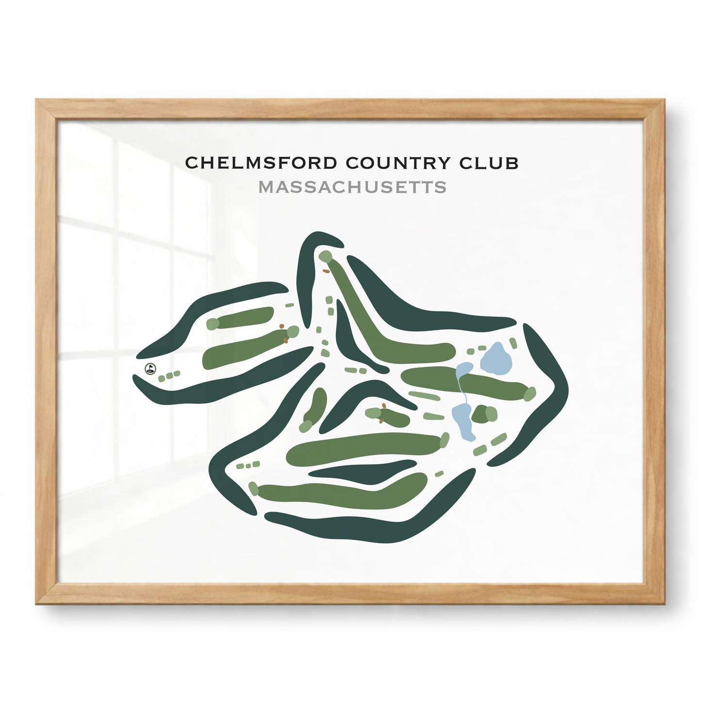Chelmsford Country Club, Massachusetts - Printed Golf Courses