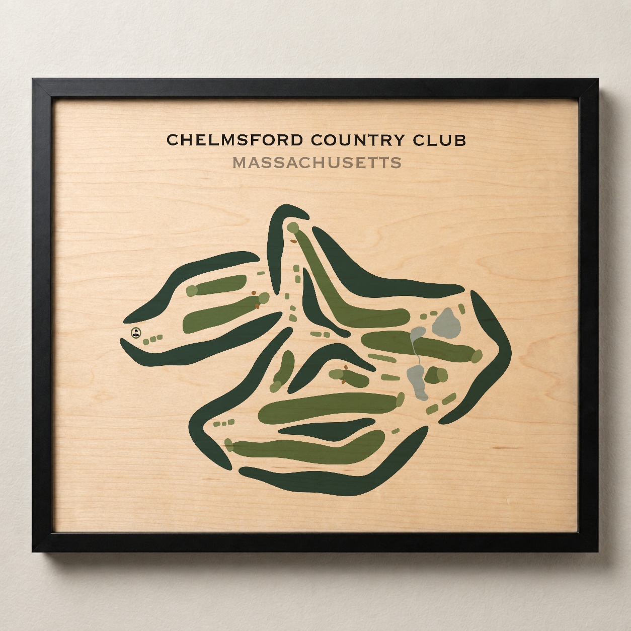 Chelmsford Country Club, Massachusetts - Printed Golf Courses