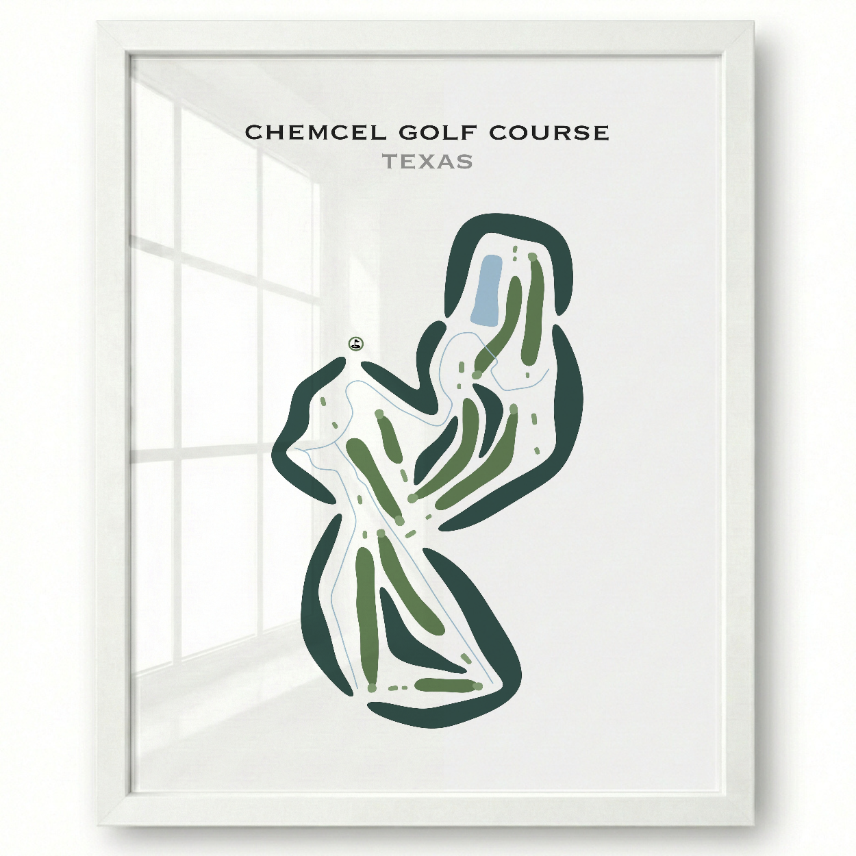 Chemcel Golf Course, Texas - Printed Golf Courses