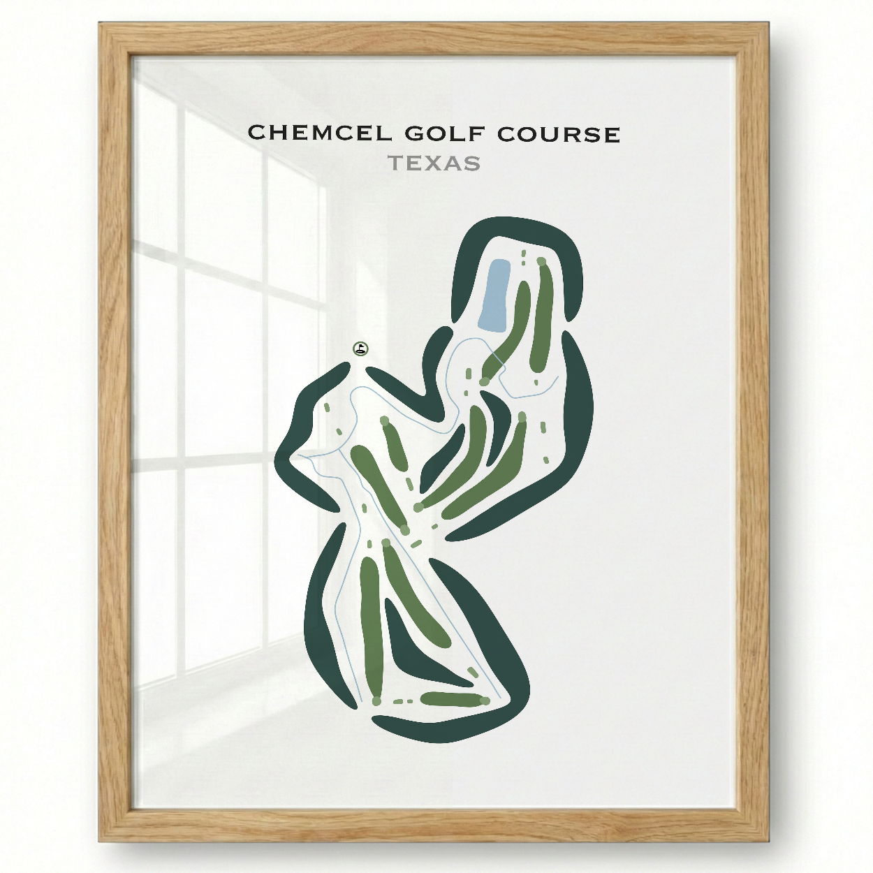 Chemcel Golf Course, Texas - Printed Golf Courses