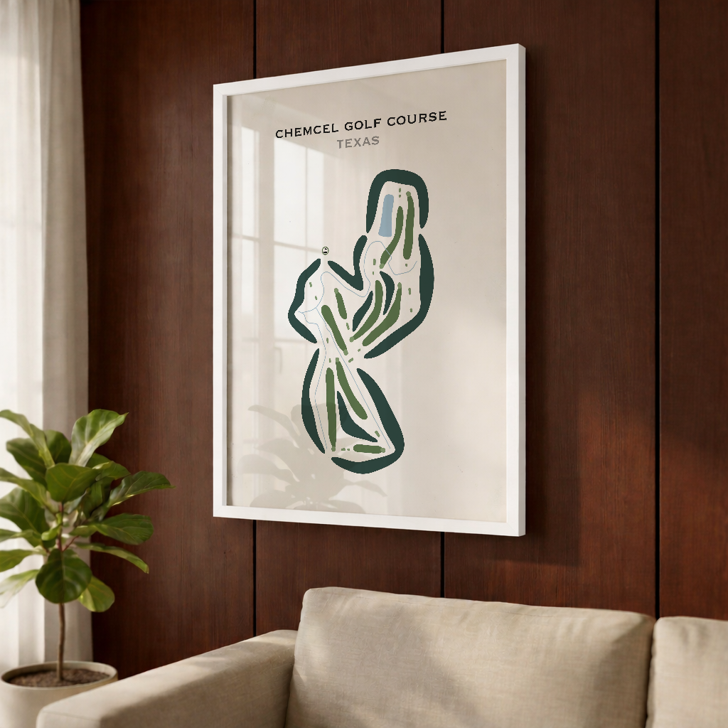 Chemcel Golf Course, Texas - Printed Golf Courses