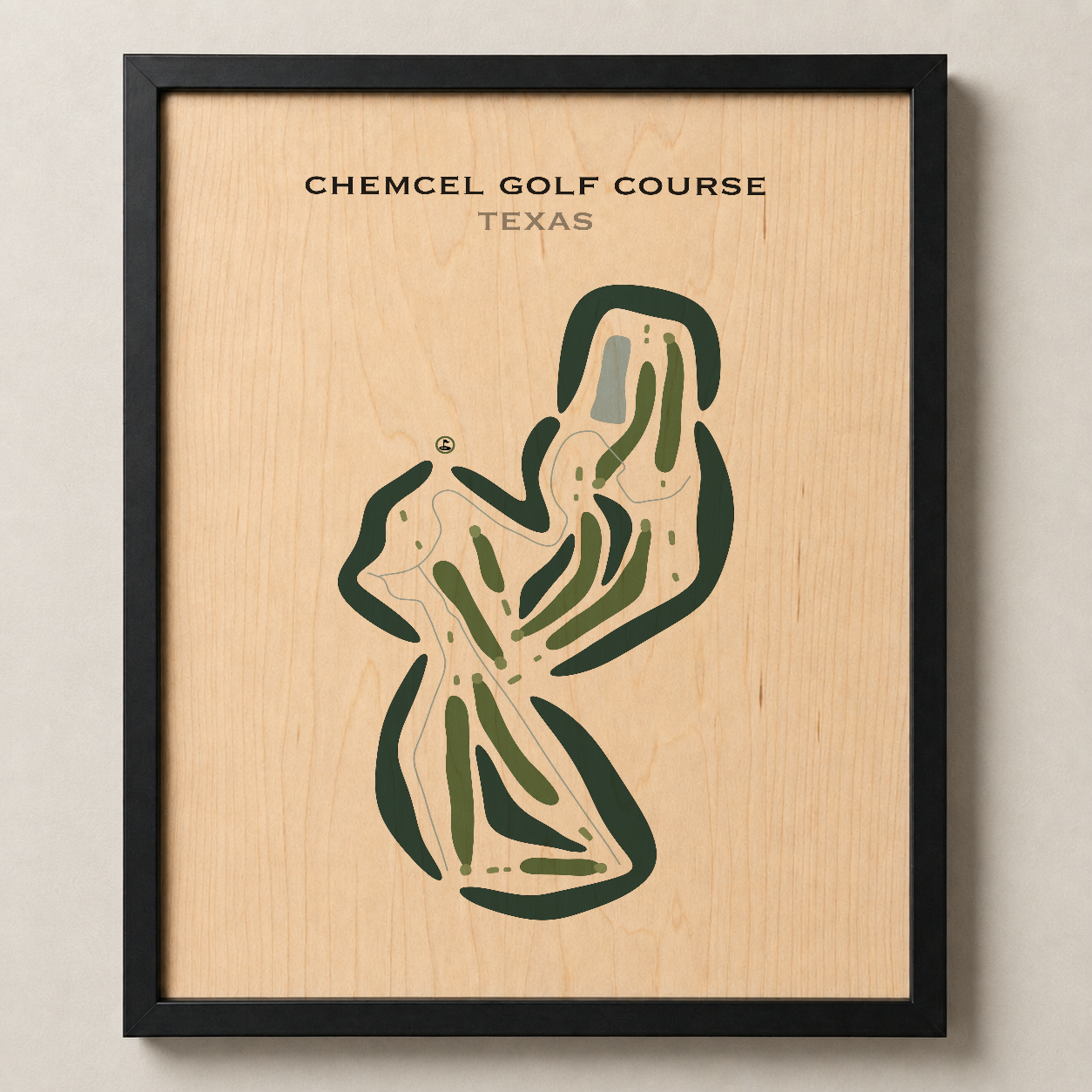Chemcel Golf Course, Texas - Printed Golf Courses