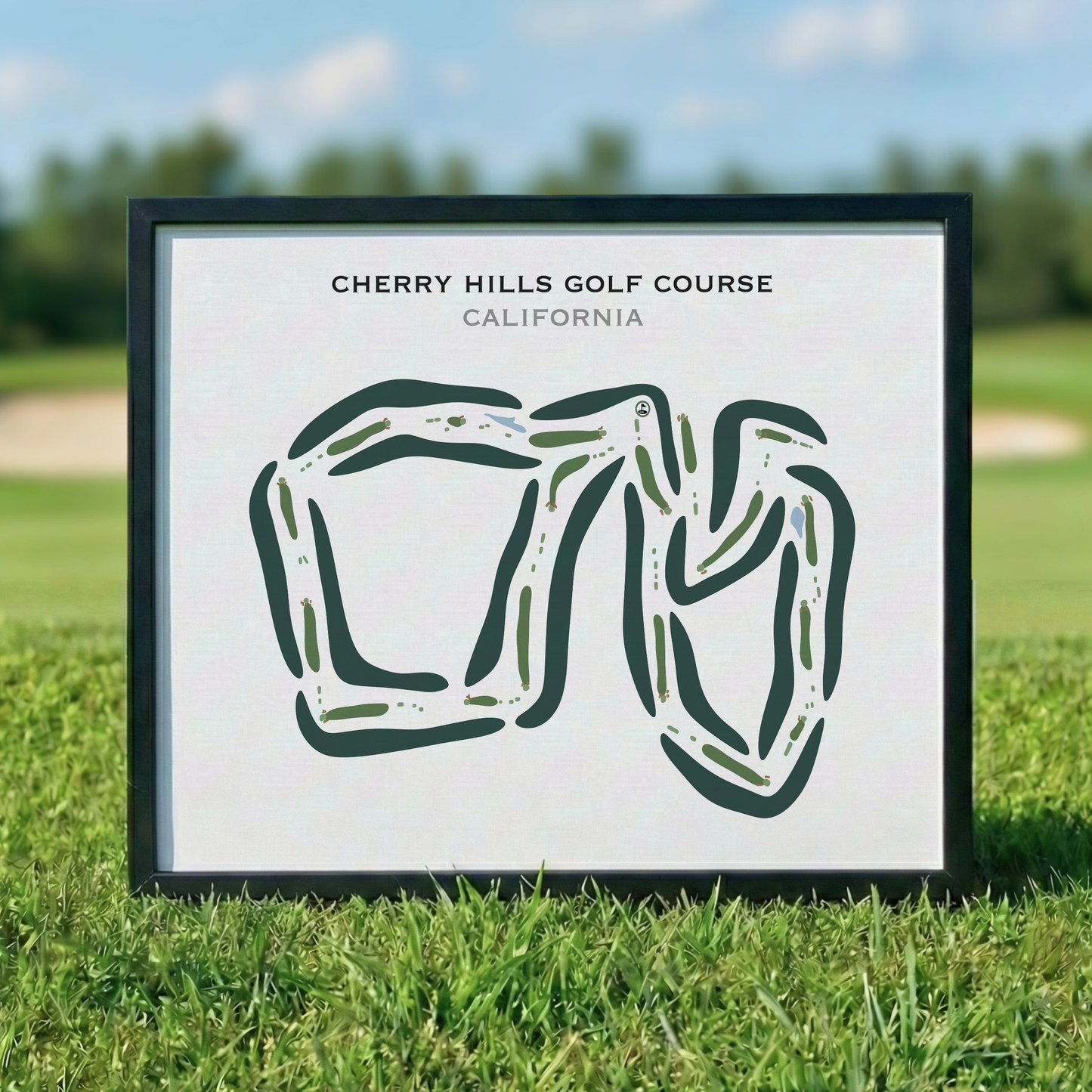 Cherry Hills Golf Course, California - Printed Golf Courses