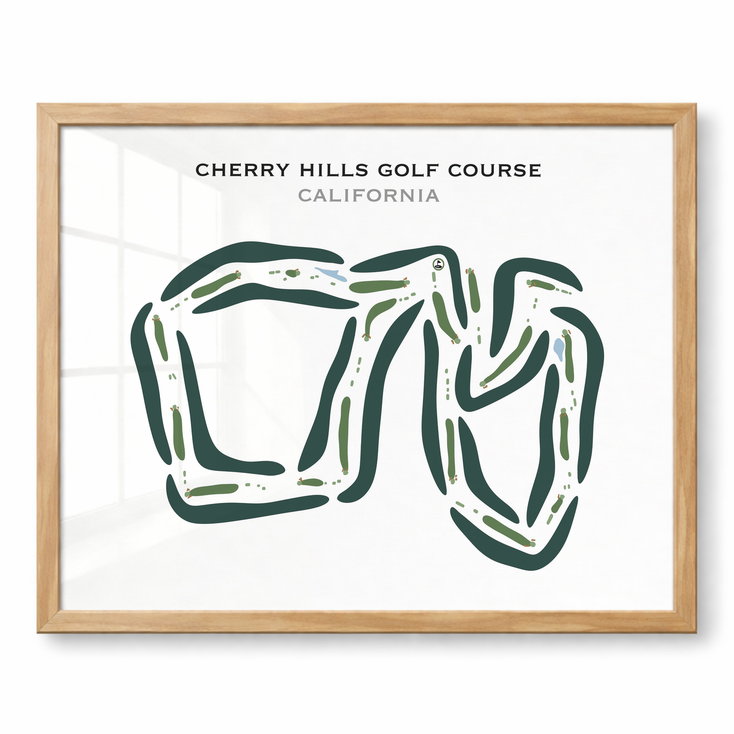 Cherry Hills Golf Course, California - Printed Golf Courses