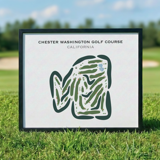 Chester Washington Golf Course, California - Printed Golf Courses