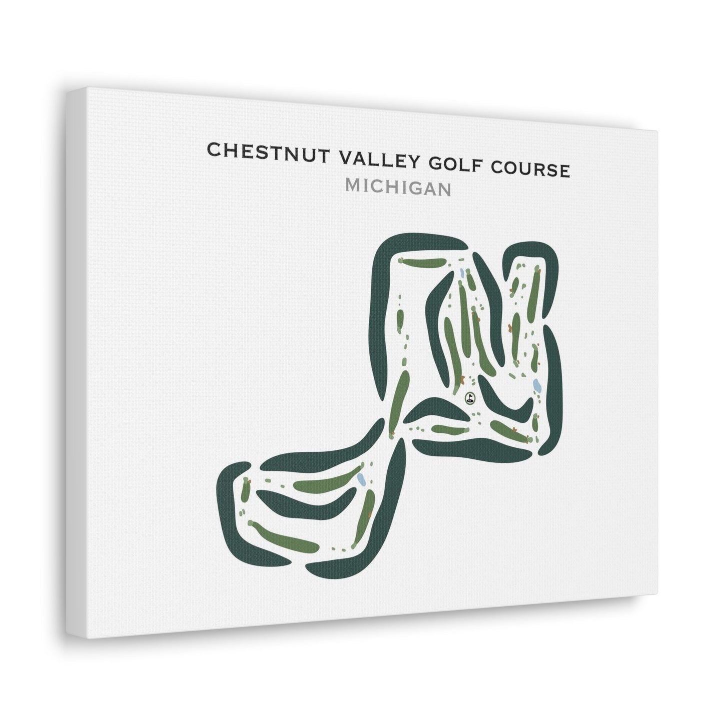 Chestnut Valley Golf Course, Michigan - Printed Golf Courses