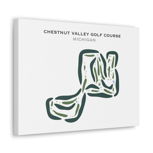 Chestnut Valley Golf Course, Michigan - Printed Golf Courses