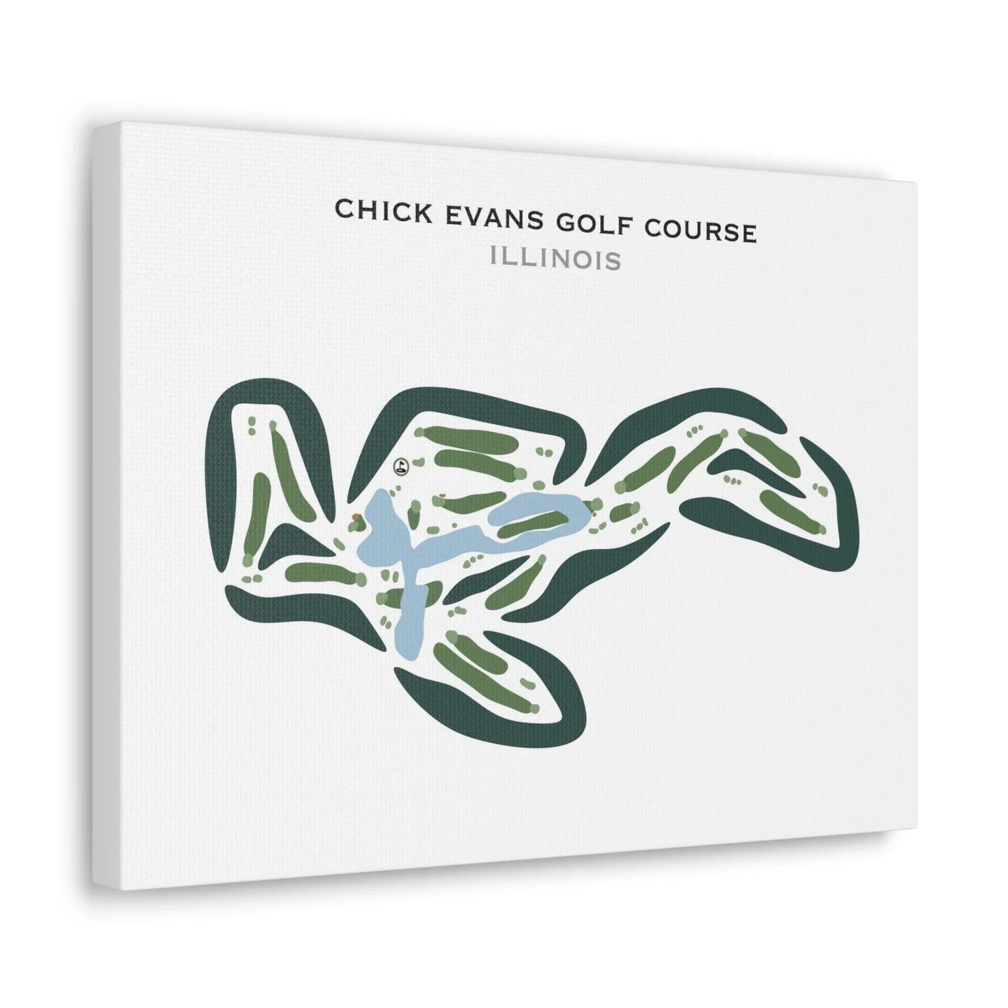 Chick Evans Golf Course, Illinois - Printed Golf Courses
