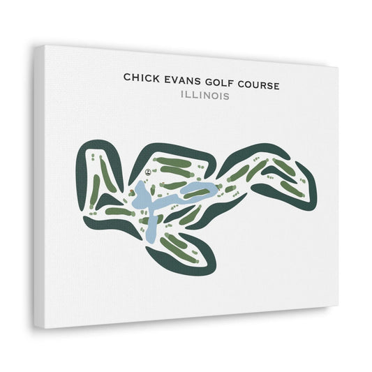Chick Evans Golf Course, Illinois - Printed Golf Courses