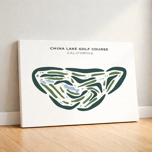 China Lake Golf Course, California - Printed Golf Courses