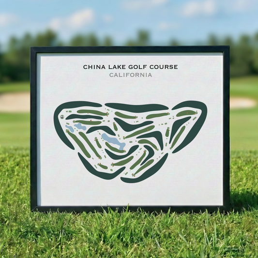 China Lake Golf Course, California - Printed Golf Courses
