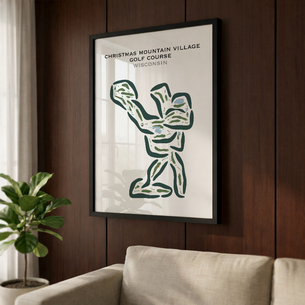 Christmas Mountain Village Golf Course, Wisconsin - Printed Golf Courses