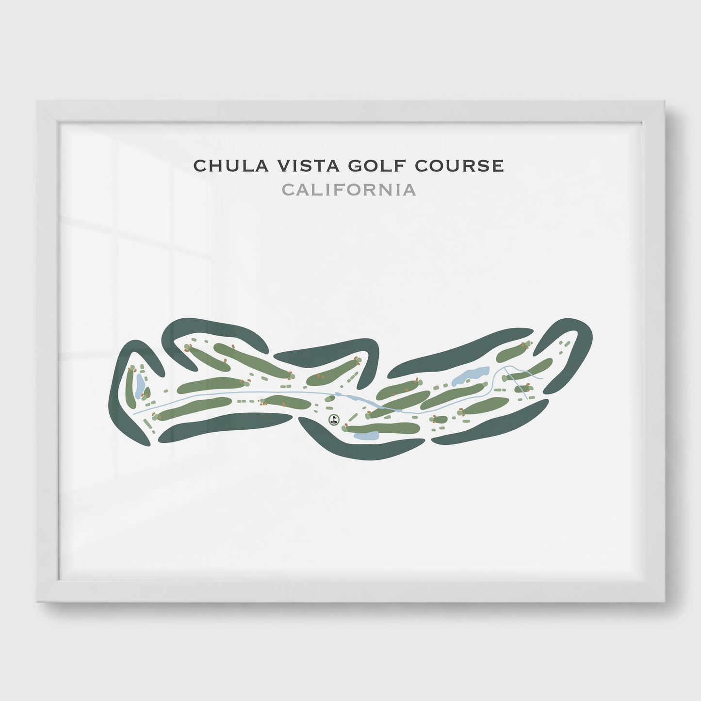 Chula Vista Golf Course, California - Printed Golf Courses