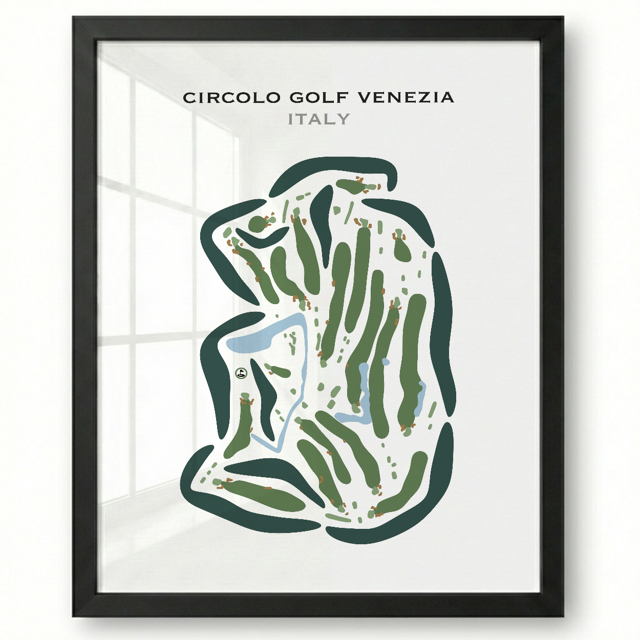 Circolo Golf Venezia, Italy - Printed Golf Courses