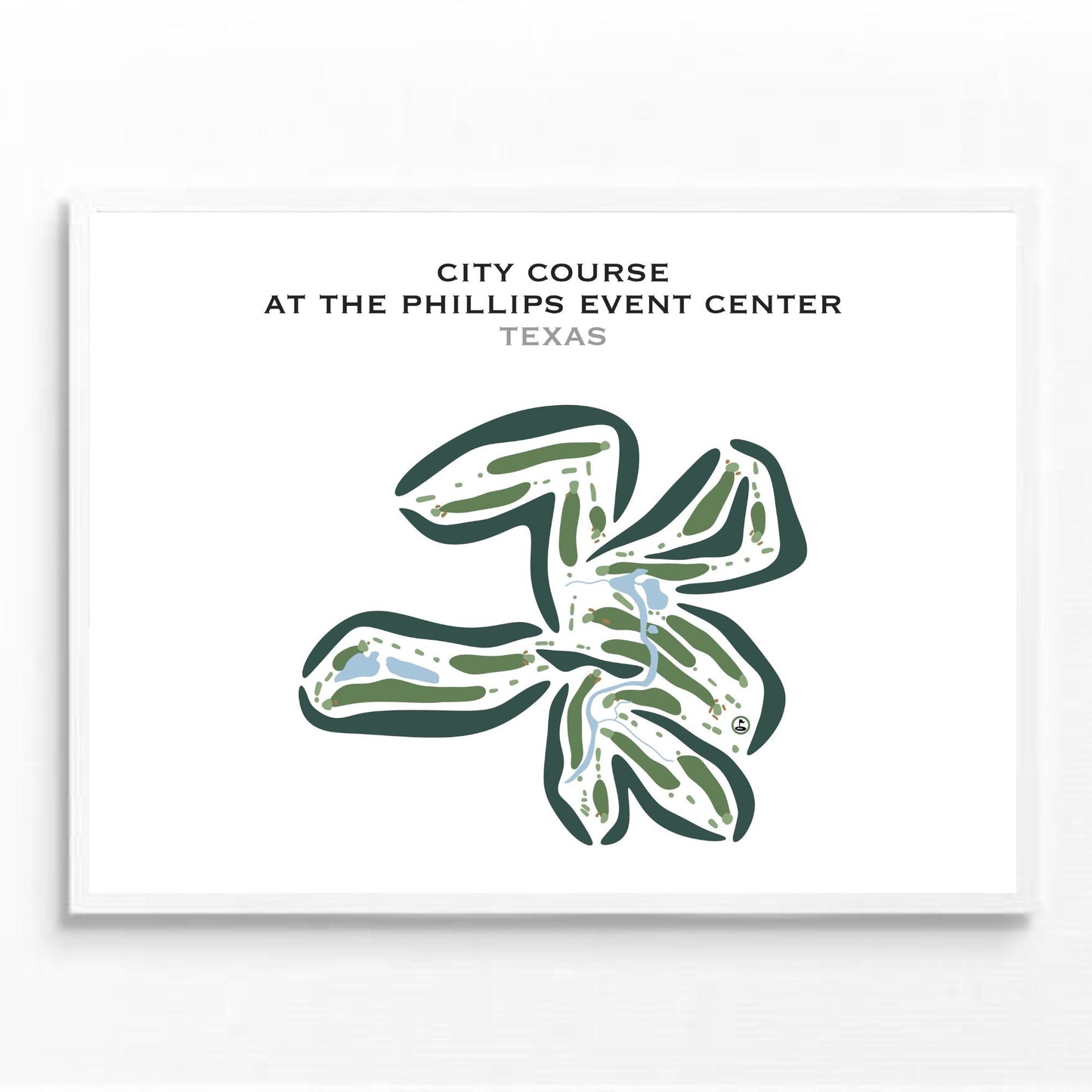 City Course at the Philips Event Center, Texas - Printed Golf Courses