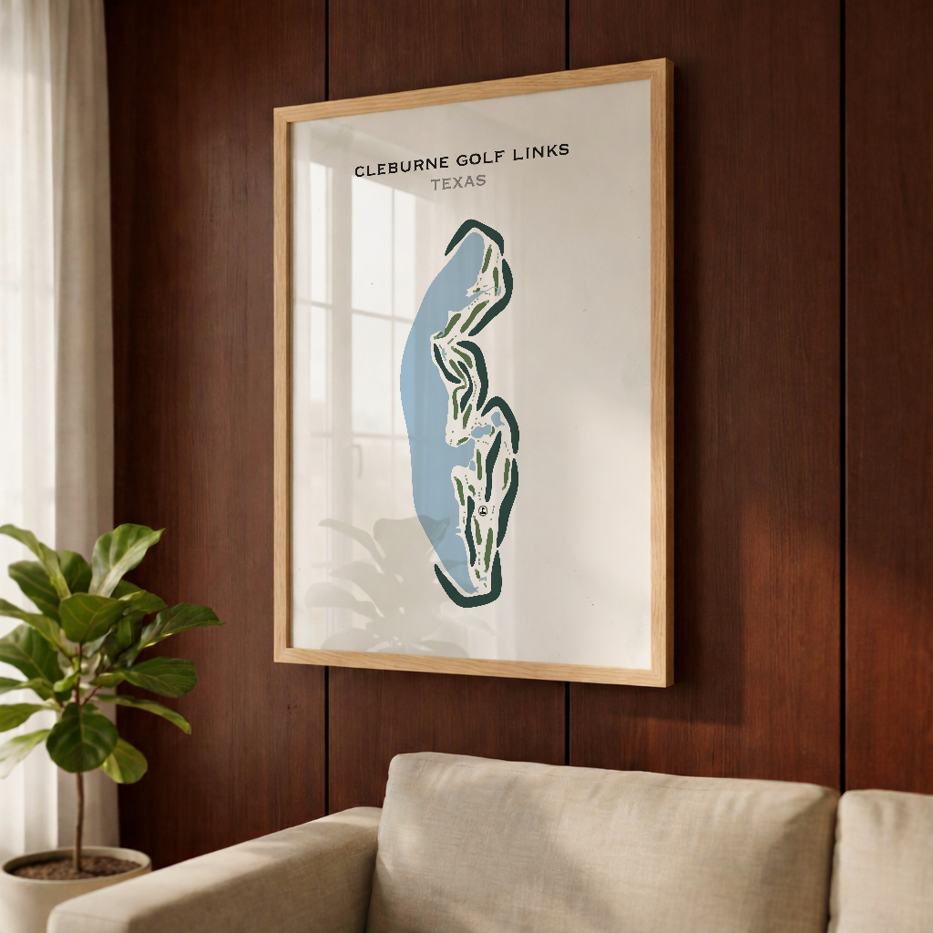 Cleburne Golf Links, Texas - Printed Golf Courses