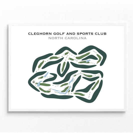 Cleghorn Golf & Sports Club, North Carolina - Printed Golf Courses